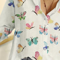 wholesale women's long-sleeved shirts, trendy all-season shirts with popular cross-border print designs, dropshipping available