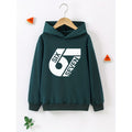 Boys and girls 3d printed hooded sweatshirt