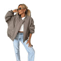 autumn/winter  new arrival: solid color long sleeve casual button-down cotton coat