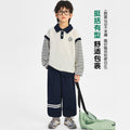 Boys' cool & edgy polo shirt set -  korean style spring/autumn new collection - trendy & stylish two-piece outfit for kids & babies - streetwear brand