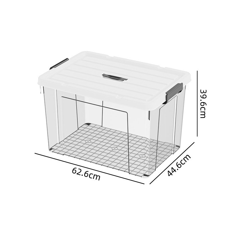 Plastic storage box, quilt storage box, toy sorting box, portable transparent books, clothes sorting storage box