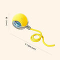 new cat toy gravity smart red rope rolling ball bird sound electric cat teasing ball tooth grinding and bite resistance
