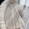 european and american cross-border summer miu miu-style polka dot cami dress - figure-flattering a-line new arrival