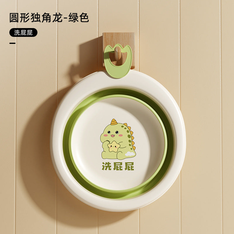 Factory direct foldable washbasin - portable baby wash basin, plastic household infant basin