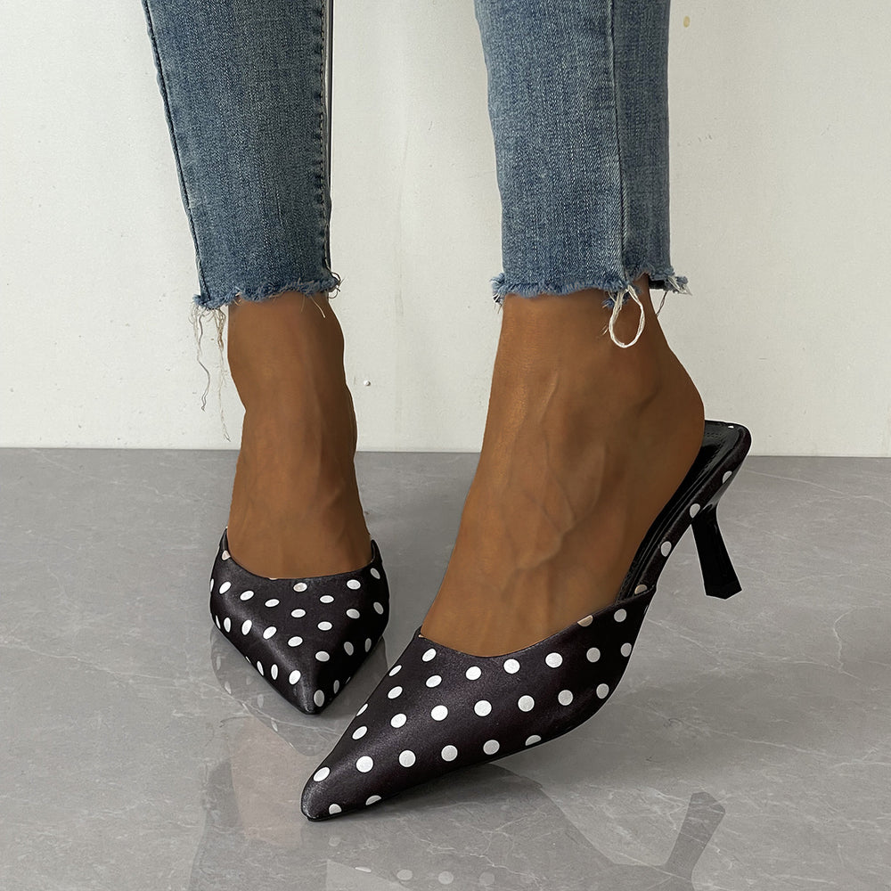 Baotou slippers women's shoes thick heel frenchretro half slippers 2026new arrivalsummer lazy shoes slip-on sandals