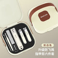 Practical [6-piece suitcase set] milky white