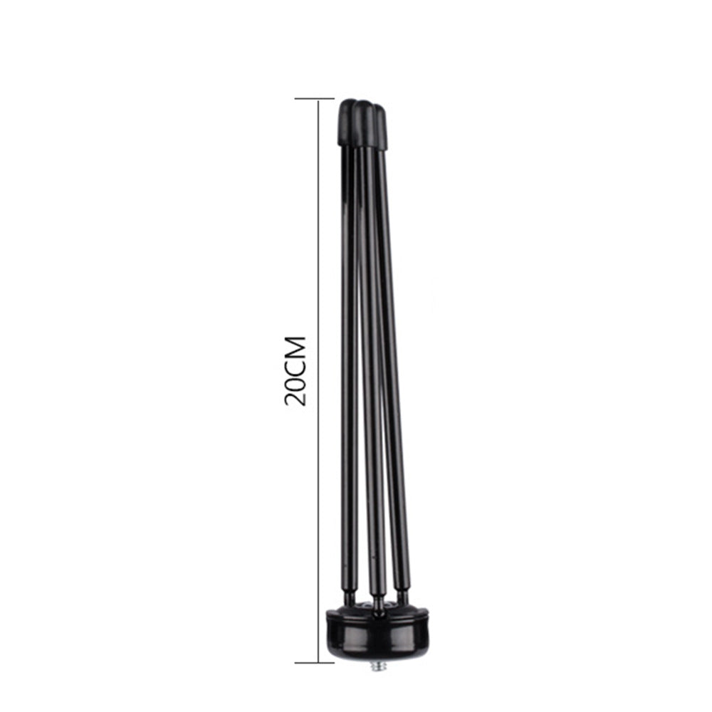 Mobile phone live broadcast tripod Desktop holder Camera tripod Metal mini filling light holder Mobile phone holder