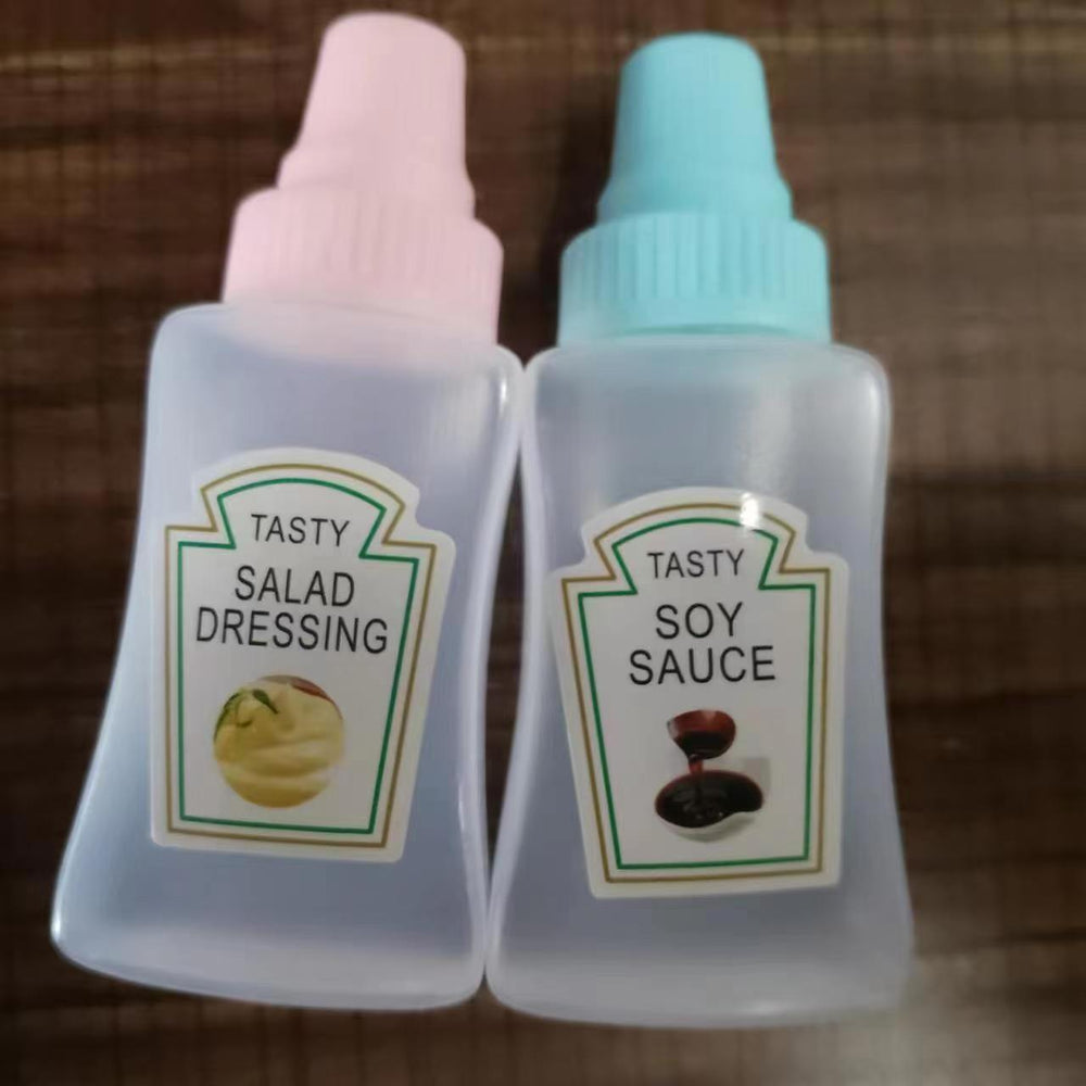 Mini sauce bottle plastic squeeze sauce bottle japanese style squeeze condiment bottle food grade portable soy sauce bottle cross-border
