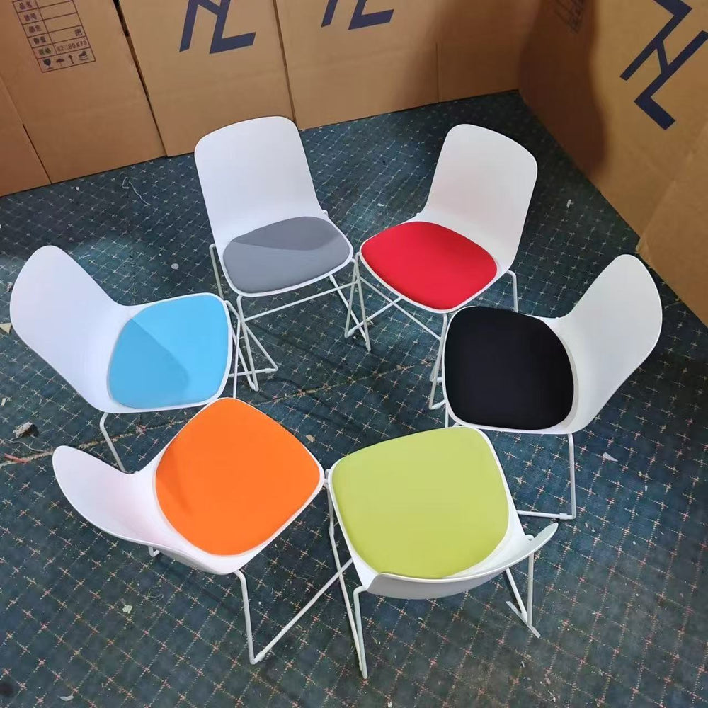 Conference training chair - nordic style, armless, modern minimalist design for office, reception, negotiation, and training