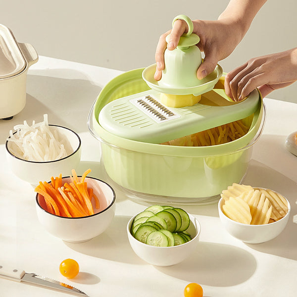 Multifunctional kitchen vegetable cutting artifact household shredder shredding potato shredding radish shredding dicer planer slicer
