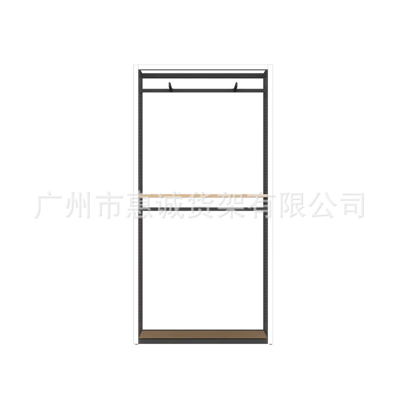 Clothing store display rack men's clothing women's clothing shelf display floor-to-ceiling shoe store shoe rack live broadcast Nakajima wrought iron shelf