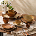 Vintage irregular high-end bowls, plates, and dishes - restaurant, hotel, and home tableware - unique dinnerware for serving dishes, desserts, rice bowls, and plating