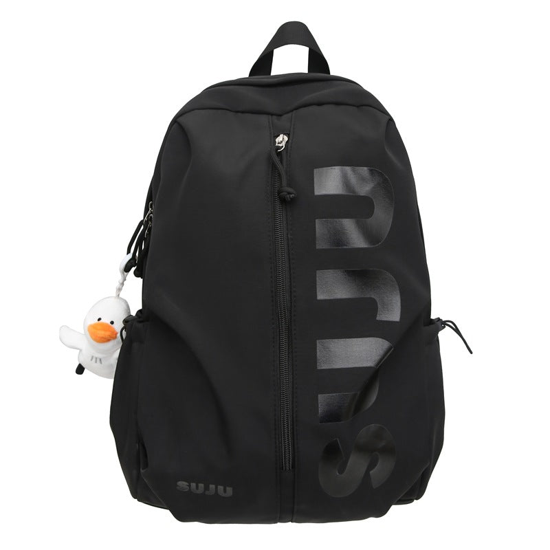 Cross-border  casual backpack new lightweight high school college student schoolbag tooling trendy men's and women's travel backpack