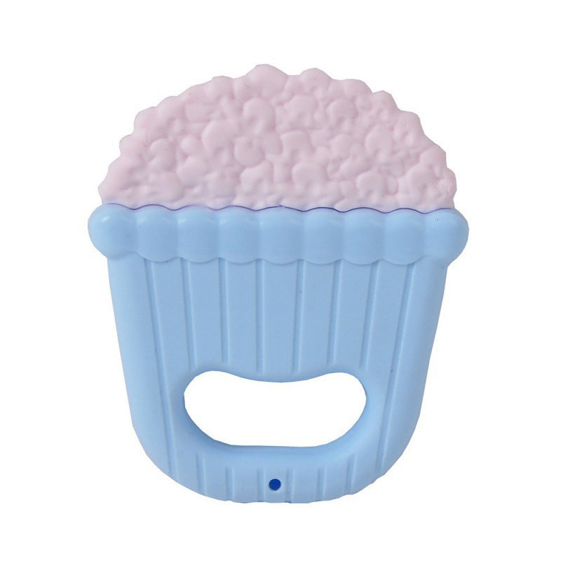 Cross-border  export newborn baby rattle soothing toy 0-1 year old tooth grinding stick boiled tooth glue manufacturer