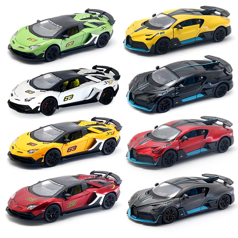 Large jeep wrangler alloy artificial 1:24 model bugatti lambo car kids toy men's gift ornaments