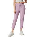 Spring/summer lightweight breathable ice-feel casual sports pants for women - two-way wear, slimming, running & fitness straight-leg pants dss070