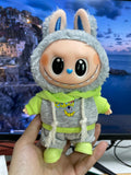 Clothing only, suitable for 17cm labubu first and second generation plush dolls, etc. can be used to dress up and change outfits
