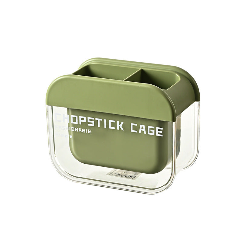 Chopstick cage for home kitchen high-looking chopstick storage box wall-mounted chopstick barrel countertop drain storage rack