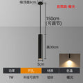 Modern minimalist matte extended linear pendant light - nordic black and white style for bedroom, bedside, bar, restaurant, and hotel