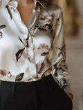 wholesale women's long-sleeved shirts, trendy all-season shirts with popular cross-border print designs, dropshipping available