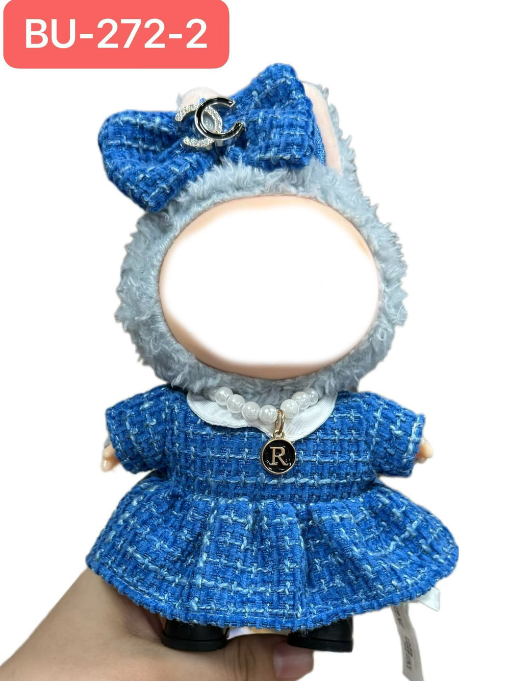 Labubu doll clothes labubu 17cm doll cute dress up one, two, three instead of suitstuffed toys