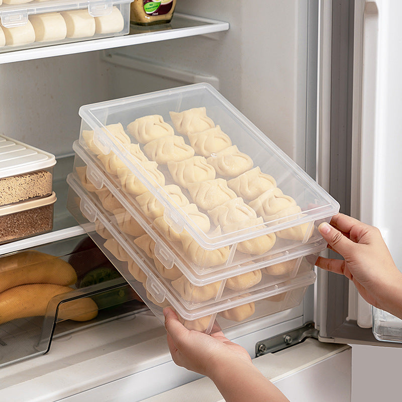 Kitchen Refrigerator Storage Box Food Grade Household Dumplings Dumpling Box Freezing Box Wonton Special Quick-freezing Box Fresh-keeping Box