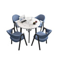 Nordic light luxury negotiation table and chair combination sales department modern casual milk tea shop dining table small apartment round table for home