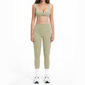 brushed new arrival yoga suit silmslimming look quick-drying fitness clothes outdoor running sports suit for women 4520