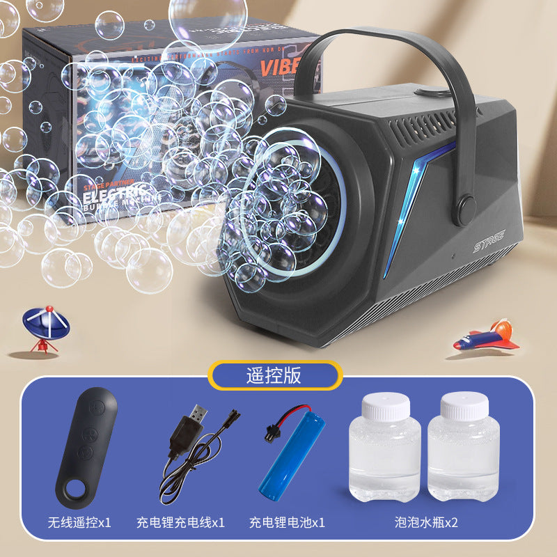new arrival stage bubble machine fully automatic electric large capacity party party wedding bubble blowing machine toy