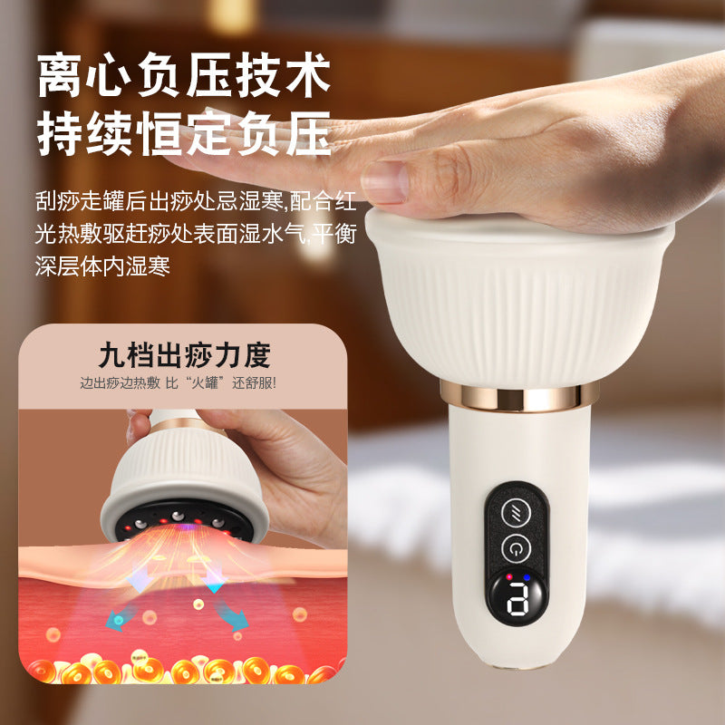 Electric meridian brush, universal abdominal rubbing instrument, belly rubbing handy gadget, abdominal massager, pulse dredging, scraping and heating
