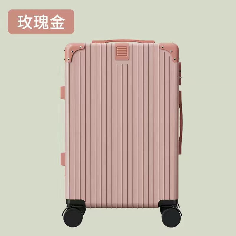 Retro suitcase 24 inch student universal wheel trolley case multi-functional travel password case boarding case travel bag