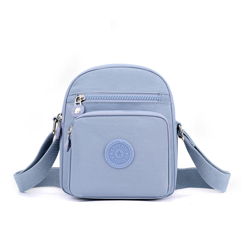 Small bag women's fashion new casual Korean version trendy shoulder bag nylon cloth messenger bag multi-pocket small square bag