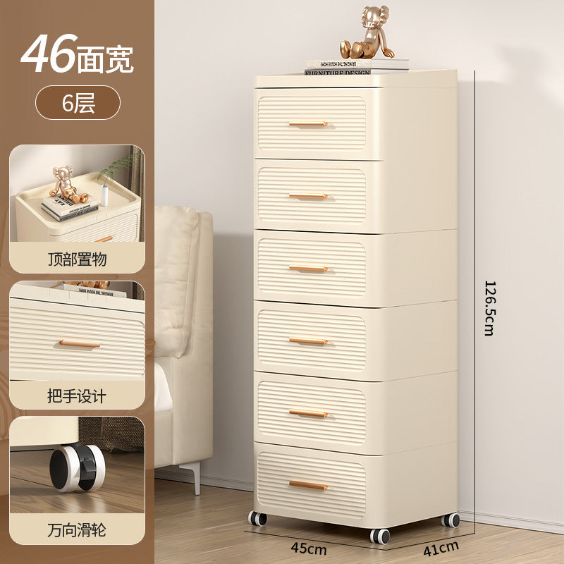 Drawer storage cabinet chest of drawers installation-free for home living room storage cabinet toy snack storage bedroom bedside table