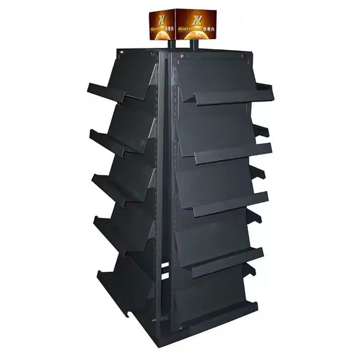 Source Factory Double Sided CD Display Stand Disc DVD Metal Iron Shelf Storage Rack