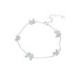 Mint blue butterfly pearl bracelet - women's fashion, high-end, sweet & exquisite jewelry, summer fresh & versatile accessory