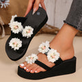 Camellia fashion new arrival toe thick soleplus size flip-flops 2024 summer new arrival korean niche style sandals and slippers for women