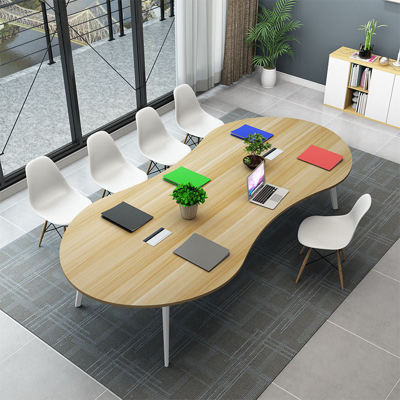 Conference table Long table Simple modern training table Negotiation table and chair combination Small fashion creative 8-shaped desk