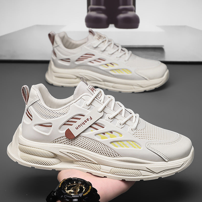 Men's summer 2026 new collection: youthful mesh breathable casual sneakers, student running shoes, versatile dad shoes, trendy footwear