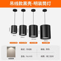 Hanging wire black shell-surface mounted super bright downlight-neutral light 4000k