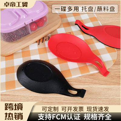 Silicone kitchen utensil holder, spoon holder, spoon holder, spoon holder, tableware, kitchen tools, placemat, heat-insulating dish