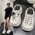 Women's "cloudfoam" clogs - new 2023 summer collection: chunky platform, height-boosting, non-slip, trendy beach sandals