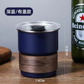 Coffee cup 304 stainless steel water cup portable camping style ins style cup mug american style with lid straw cup