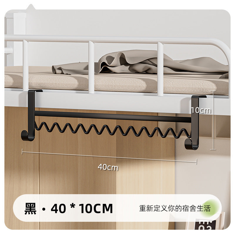 Wave drying rack dormitory hanging clothes artifact bedside hanging hook bedside drying rack dormitory storage finishing upper bunk