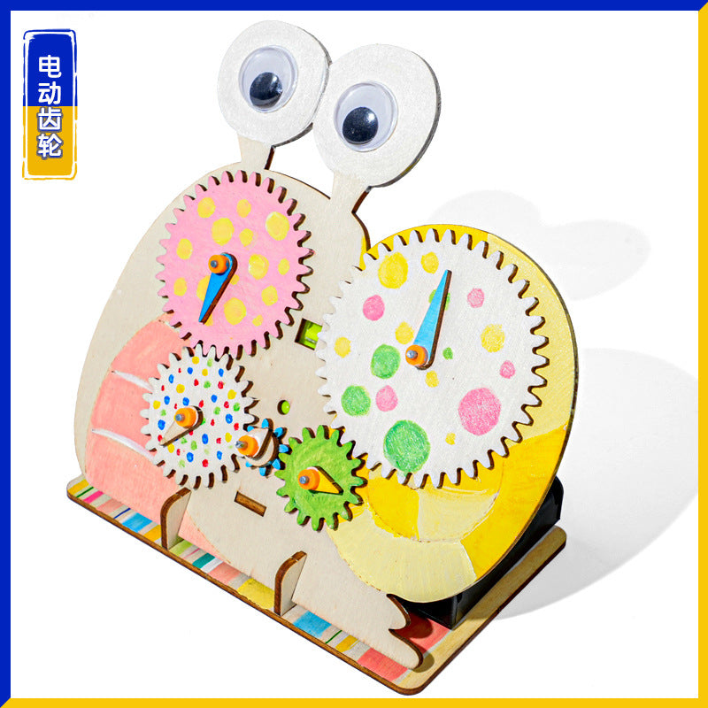 Science and technology small production science experiment blue elephant DIY handmade teaching aid material package set science and education model source manufacturer