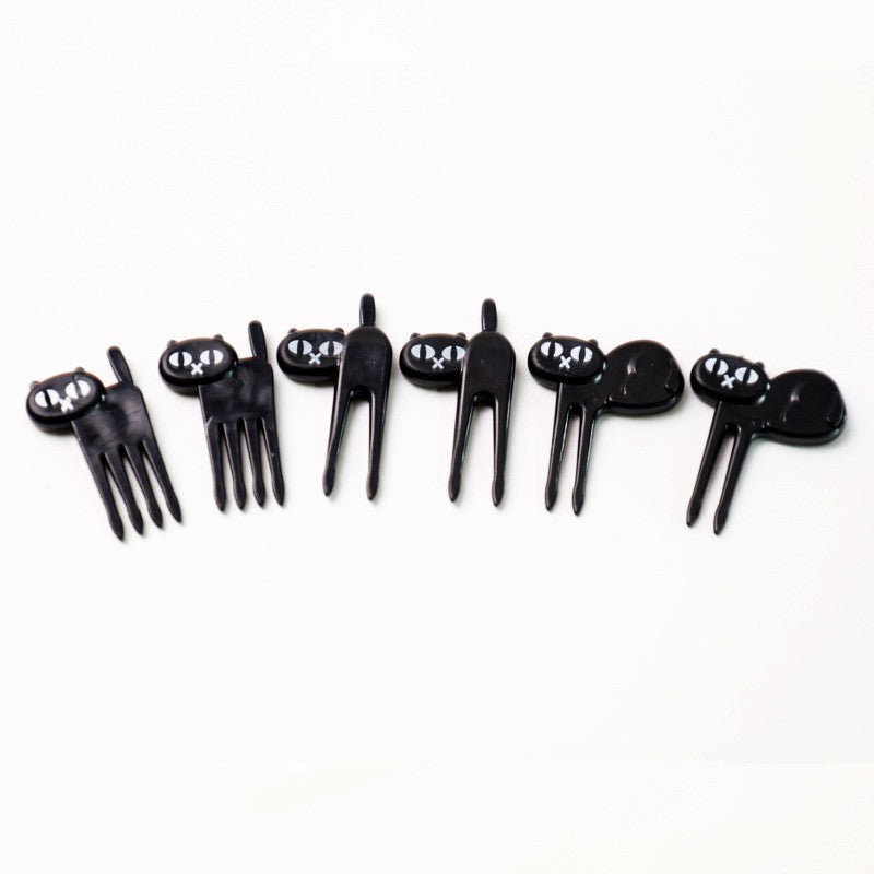 cartoon fruit fork set - cute animal creative fruit picks, bento fruit forks, dessert forks - wholesale