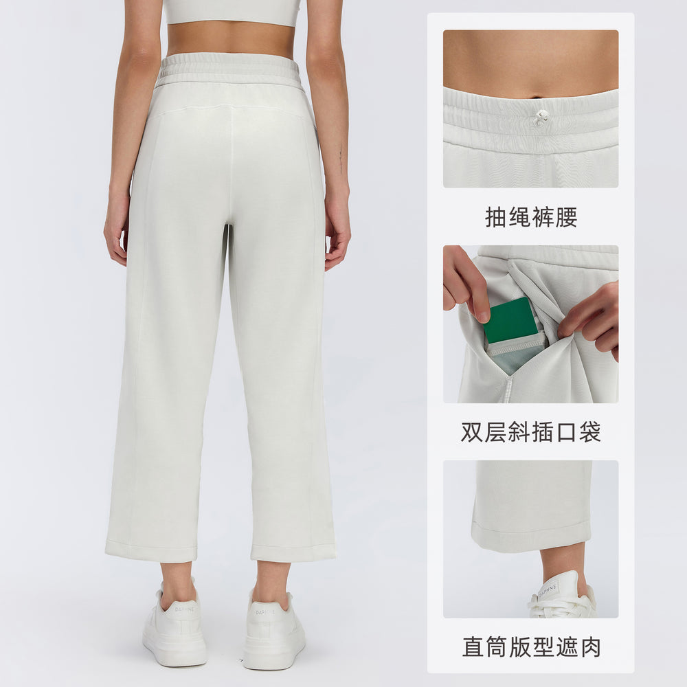 Women's spring/summer casual pants - modal, loose fit, slimming, straight leg - commute, outdoor, fitness, and activewear - d26013