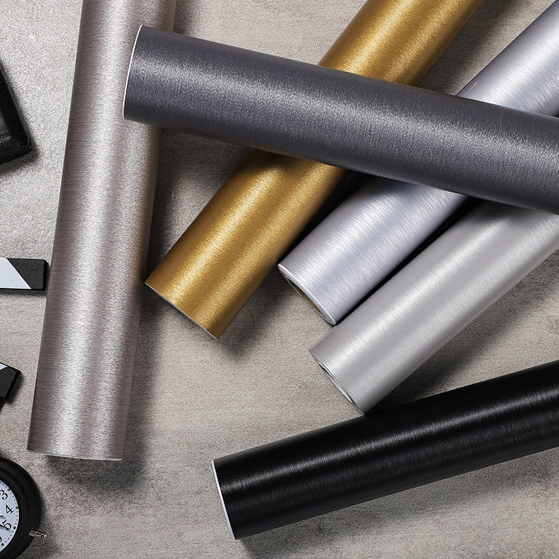 Home elevator door renovation sticker All light luxury brushed metal box Balcony sliding door Washing machine Refrigerator repair