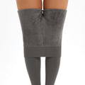 Fall and winter300gpearl velvet heattechoutwearall-in-one pants fleece-linedthickened pantyhose bottom pants
