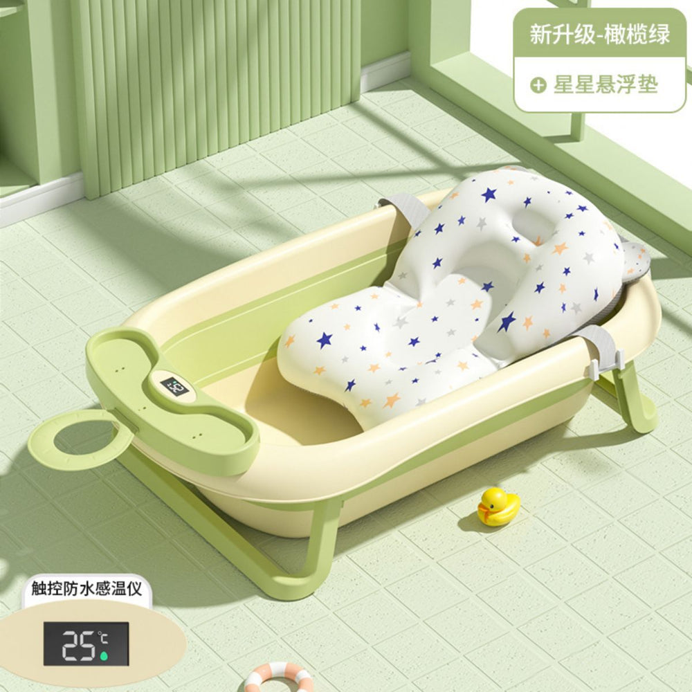 Baby temperature-sensitive bathtub, foldable baby bathtub, newborn infant bath bucket, toddler sit-up bathtub