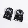 Halloween earrings wholesale fashion cross-border diamond-encrusted skull alloy jewelry pumpkin head witch earrings bat earrings